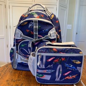 Reserved for @kcamp8897. Pottery Barn Kids Large Backpack Lunch bag Set